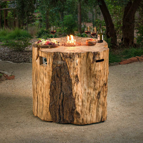 Silkroad Exclusive Bar Height Propane Outdoor Fire Pit Table Wayfair